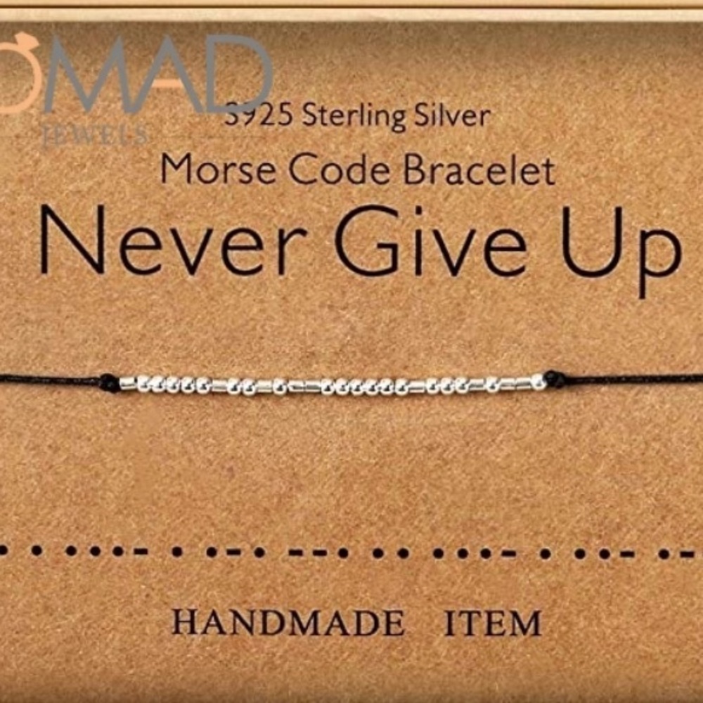 Romad Morse Code Bracelet Lucky S925 Bracelet